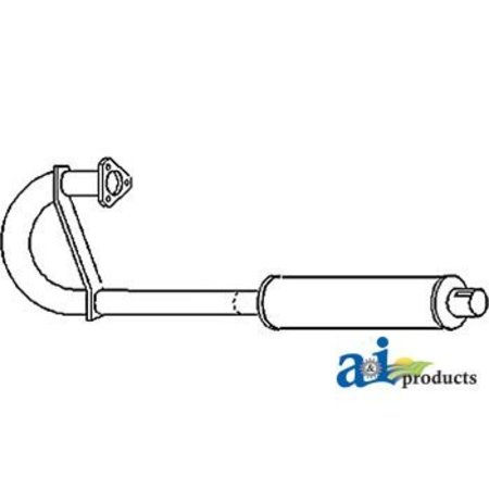 A & I PRODUCTS Vertical Exhaust Assembly 30" x10" x10" A-MF3510